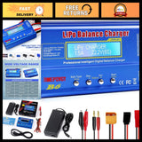 80W Balance Charger for LiPo, Li-ion, NiMH/NiCd Batteries (1-15S) + AC Power Sup Battery