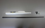 Electric fuselage set pod and carbon tailboom with V-tail stabilizer hardware