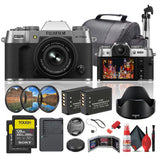 Fujifilm X-T50 Mirrorless Camera with 15-45mm f/3.5-5.6 Lens Bundle