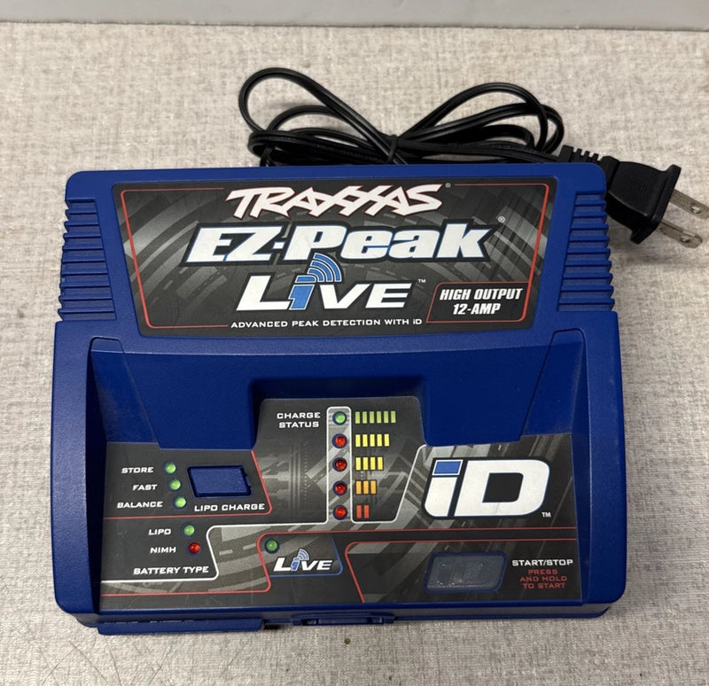 Traxxas 2971 Charger EZ-Peak Live 12 amp NiMH/LiPo iD Auto Battery BLUETOOTH