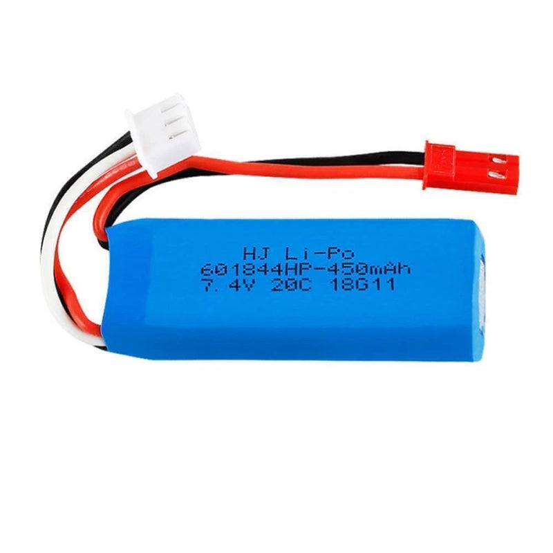 1Pack 7.4v 450mAh 20C Lipo Battery for WLtoys K969 K989 K999 P929 P939 RC Cars