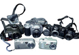 Camera Lot 5 Canon Sony Kodak Olympus Broken Untested for Parts/Repair