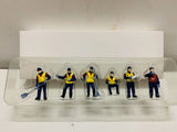 1:50 Scale Plastic Model Figure Engineering Worker 3.9CM (1.5 inch) 6 Pcs !!!