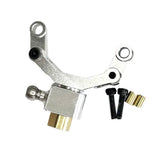 Metal tail rotor control arm with mounting hardware and screws for RC helicopter