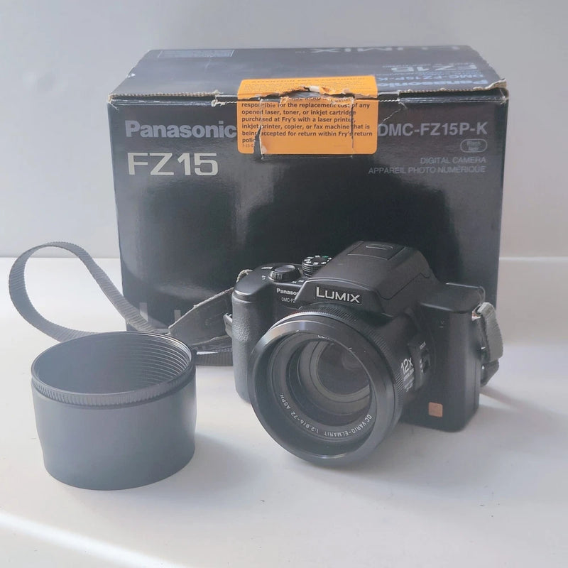 Panasonic Lumix Dmv-FZ15 f/2.8 12x Black, No Battery/Charger - Tested