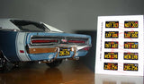 1965 - 1969 CALIFORNIA miniature LICENSE PLATES for 1/25 scale MODEL CARS¡ªREAD