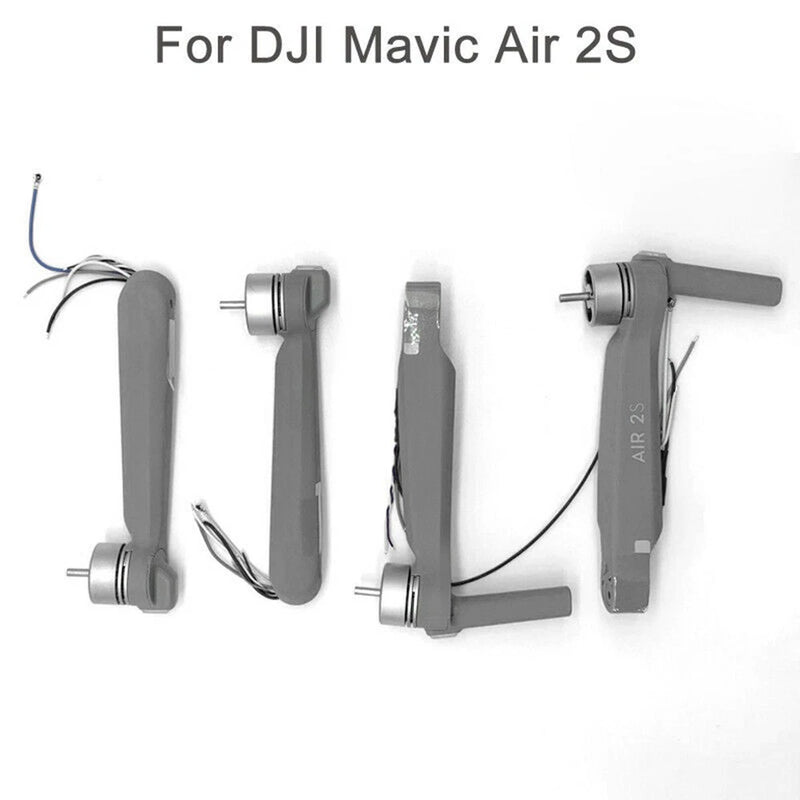 Gray front and rear motor arm replacement set with attached cables