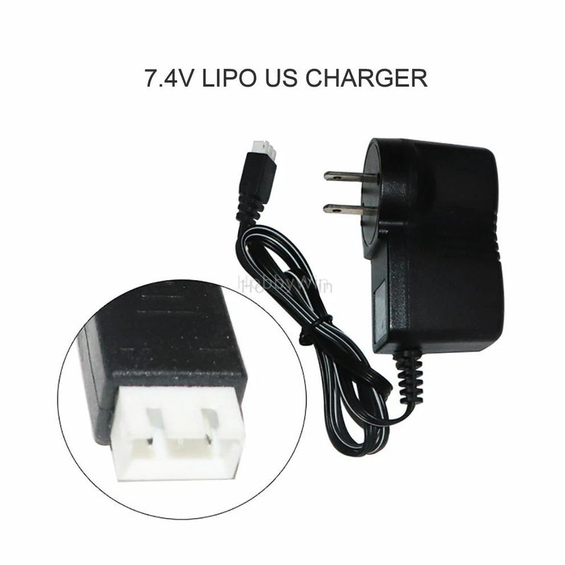 7.4V 500mA US Charger XH2.54-3P balance plug for 2S LiPo Battery RC Toy Model