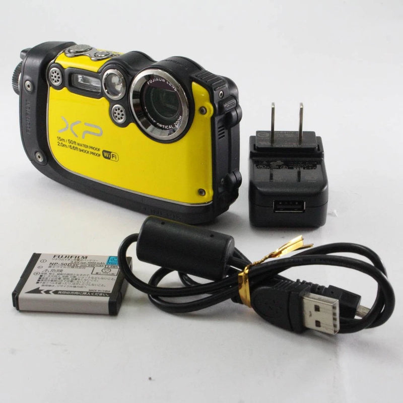 Fujifilm FinePix XP200Y Digital Camera Yellow 16.4MP CMOS From Japan