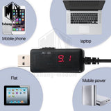 USB Booster Cable 5V Step Up to 9V 12V Voltage Converter 1A Step-up Display A2TM