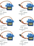 6Pcs Sg90 9G Micro Servo Motor Mini Plastic Gear 180 Degree Servo for Rc Car
