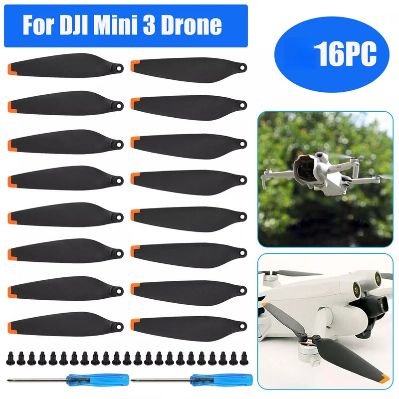 16PC Low-Noise Propellers Blades Props Wings for DJI Mini 3 Drone Accessories
