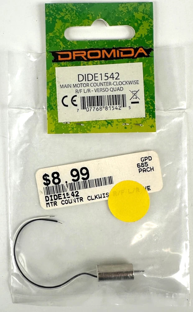 Dromida quad main motor counter-clockwise lead wire, new in sealed retail pack
