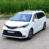 1:24 TOYOTA Sienna MPV Van Alloy Diecast Car Model Sound & Light Gift Toy NEW