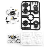 TAMIYA high-torque RC servo saver with plastic parts tray and metal hardware