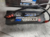 ProTek graphene LiPo battery pack 7600mAh 2S 7.6V with balance lead and red label