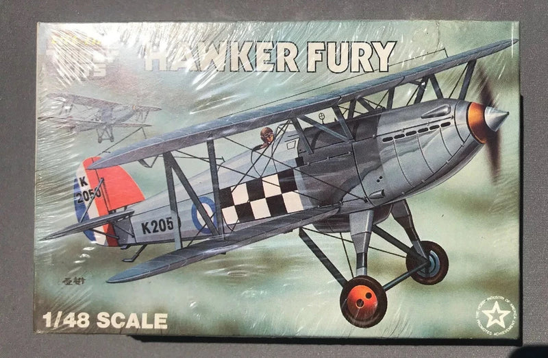Hawker Fury 1/48 scale model kit box, sealed, with aircraft artwork