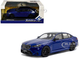 2024 BMW M5 SEDAN MARINA BAY BLUE 1/43 DIECAST MODEL CAR BY SOLIDO S4317551