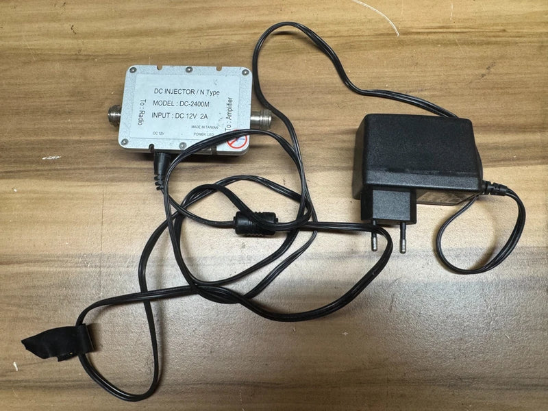 DC Injector / N Type DC-2400M Input DC 12V 2A With Power supply