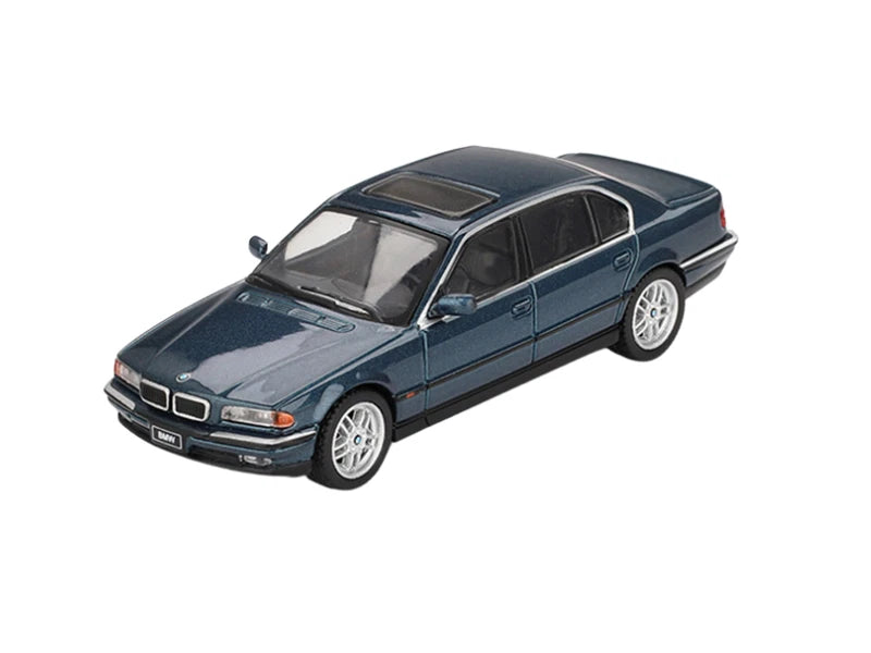 BMW 750iL ¨C Blue Metallic (Mini GT) Diecast 1:64 Scale Model - TSM MGT00894