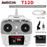 RadioLink T12D 12CH RC Radio Transmitter 2.4GHz for RC FPV Drone Boat Robot Car