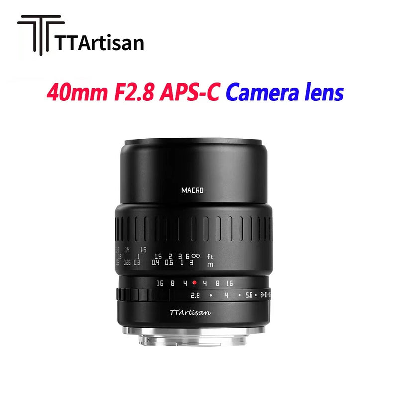 TTArtisan 40mm F2.8 MF Manual Focus Macro Lens For Fujifilm Fuji X-mount Camera