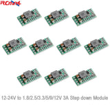 10pcs Mini DC-DC 4-17V to 1.8/2.5/3.3/5/9/12V 3A Step down Module Buck Board