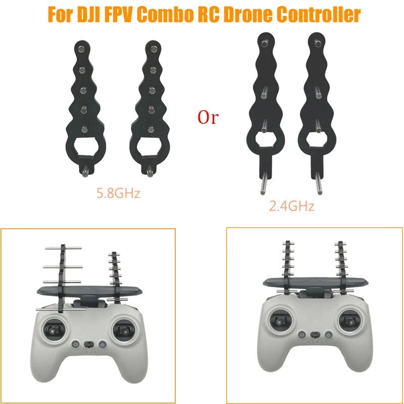 For DJI FPV Drone Signal Enhancer Booster 5.8G / 2.4Ghz Antenna Range Extender
