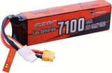 2 PACK 3sLipo Battery 7100mAh 11.1V 70C Soft Pack Rechargeable with XT60 Conn