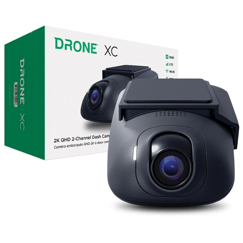 Firstech Drone XC-LTE Dash Camera with LTE + GPS + Wi-Fi   2K QHD 2-C Dash Cam