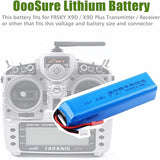 1Pack Upgrade 3000mah 7.4v Battery For Frsky Taranis X9D Plus Transmitter Truck