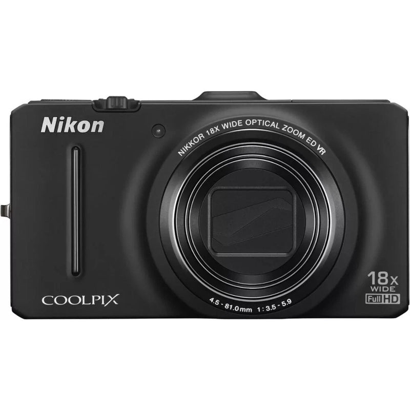 Nikon COOLPIX S9300 16.0MP Digital Camera 18x Optica Zoom Black