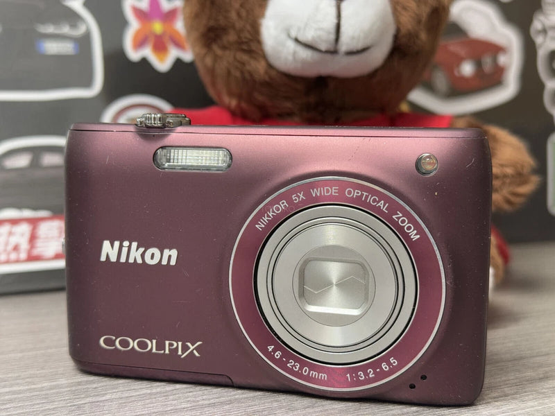 Nikon COOLPIX S4100 14.0MP Digital Camera Plum Excellent 90% New English GIFT