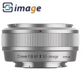 SGimage 25mm F1.8 APS-C Auto Focus Large Aperture Lens for Sony Fujifilm Silver