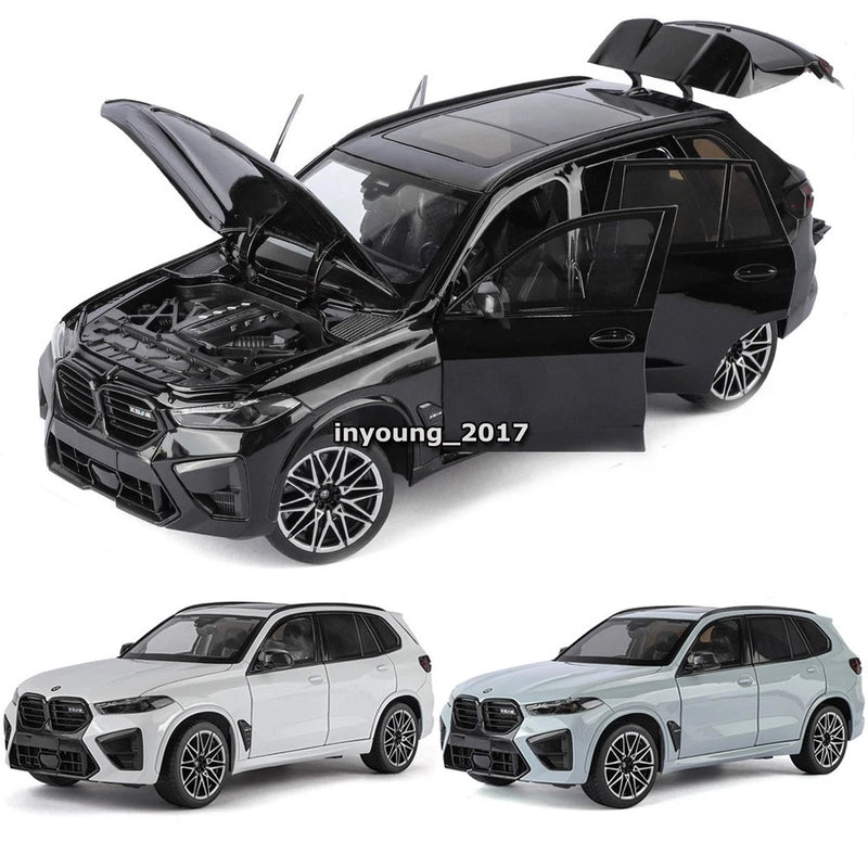 1:18 X5 M Competition LCI Diecast Model Car Metal Vehicle Doors Hood Open