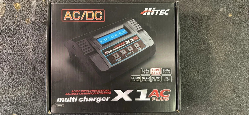 Hitec X1+ AC Plus Single Port AC/DC Multi-Charger (6S/6A/50W) Battery