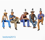 1/64 1/87 1/43 1/18 1/24 Cowboy Man Girl Scene Miniatures Figures Model For Cars