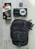 Panasonic LUMIX DMC-FH20 14MP Digital Camera Leica Wide Angle Black W/ Charger