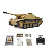 Henglong 1/16 7.0 Stug III RC Tank Model 3868 BB IR Steel Gearbox Battery Radio Battery