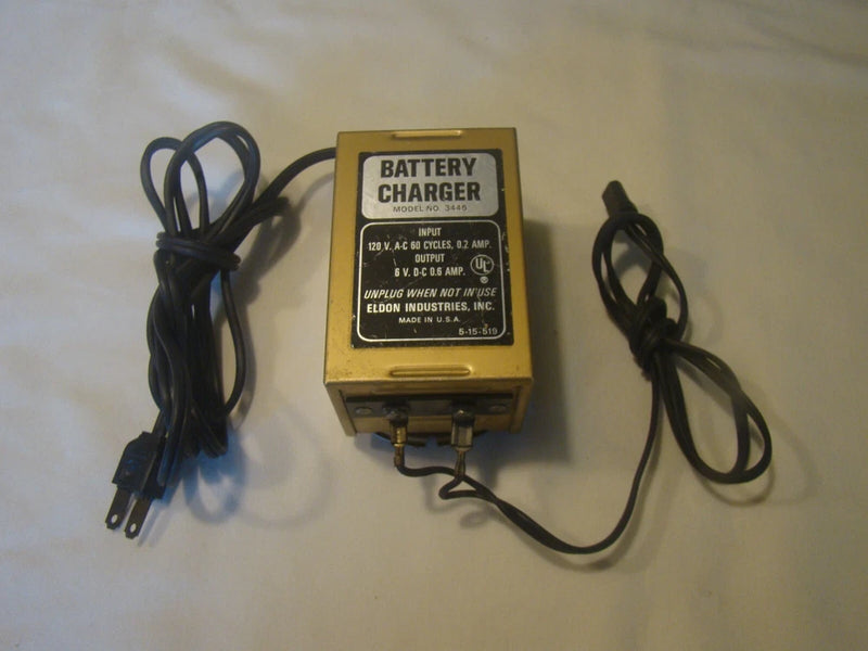 Vintage Eldon Model 3446 Battery Charger Hobbyist RC Vehicles USA Made Battery