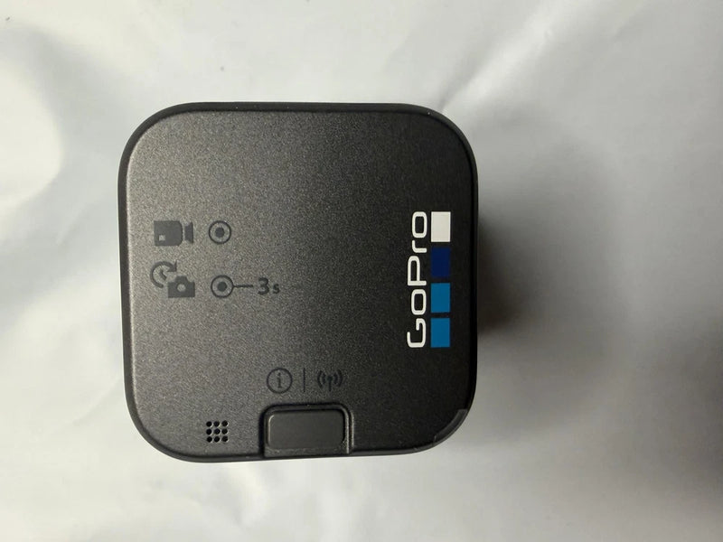 GoPro HERO5 Session action camera, dark back with GoPro logo and rear ports