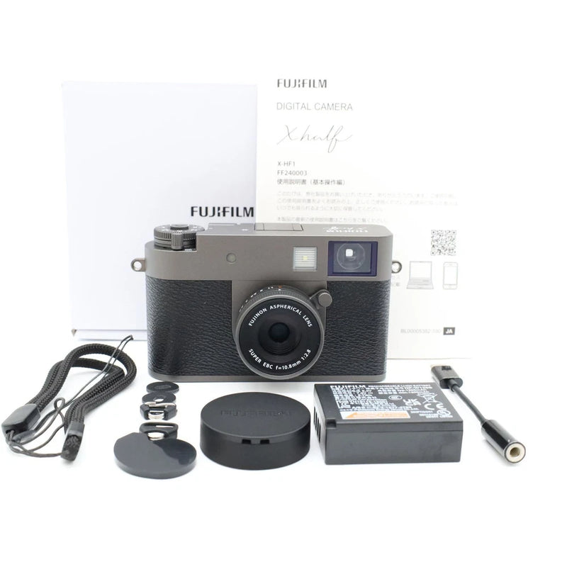FUJIFILM Xhalf X-hf1 Charcoal Silver Compact Digital Camera Excellent Condition