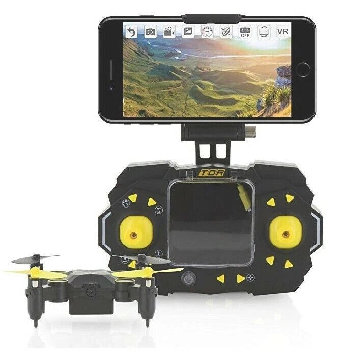 Tenergy TDR Sky Beetle quadcopter with camera, live video on handheld screen