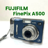 FUJIFILM FinePix A500 Digital Camera Blue Tested 5MP Optical Zoom