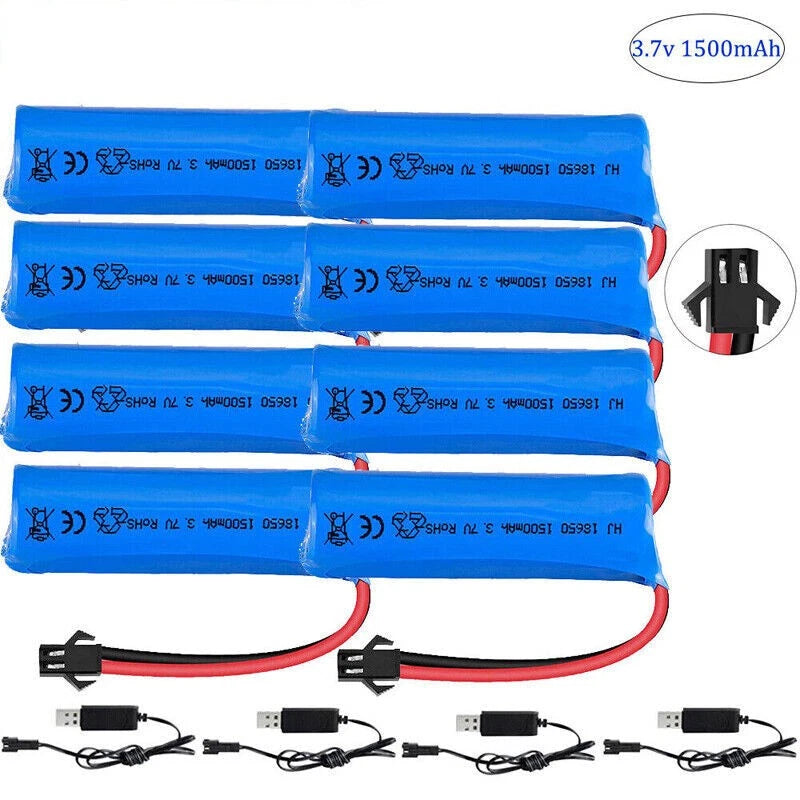 3.7V 1500mAh Lipo Battery for DE45 DE42 RC Car 1:14 Off-Road Vehicle High-Speed Battery