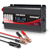 Cantonape 1000 Watt Car Power Inverter DC 12V to 110V/120V AC Converter with ...