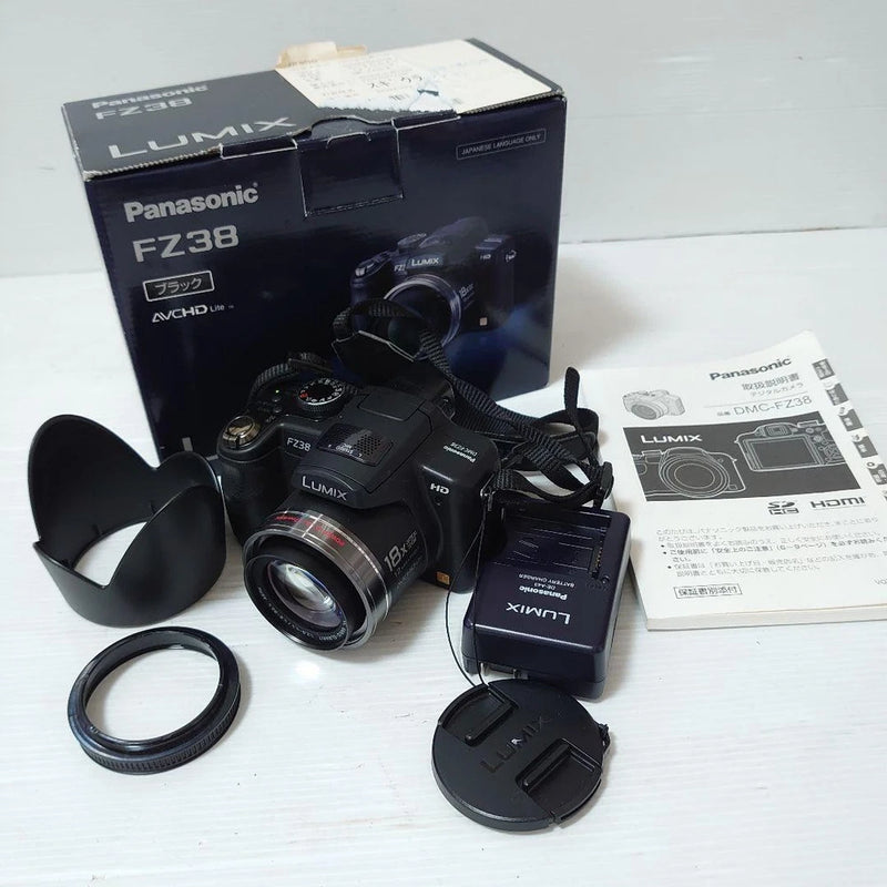 Panasonic LUMIX FZ38 DMC-FZ38-K Digital Camera 18x Zoom HD Video Black