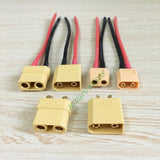XT90 XT60 Male Female connector banana plug 14AWG 120mm wire for RC LiPO battery