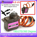 MG90D 9g Metal Gear Digital Servo 180/270/360?? for RC Plane Helicopter Drone DIY