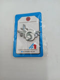 Twisted Airplane Enamel Pin Airportag 1.25